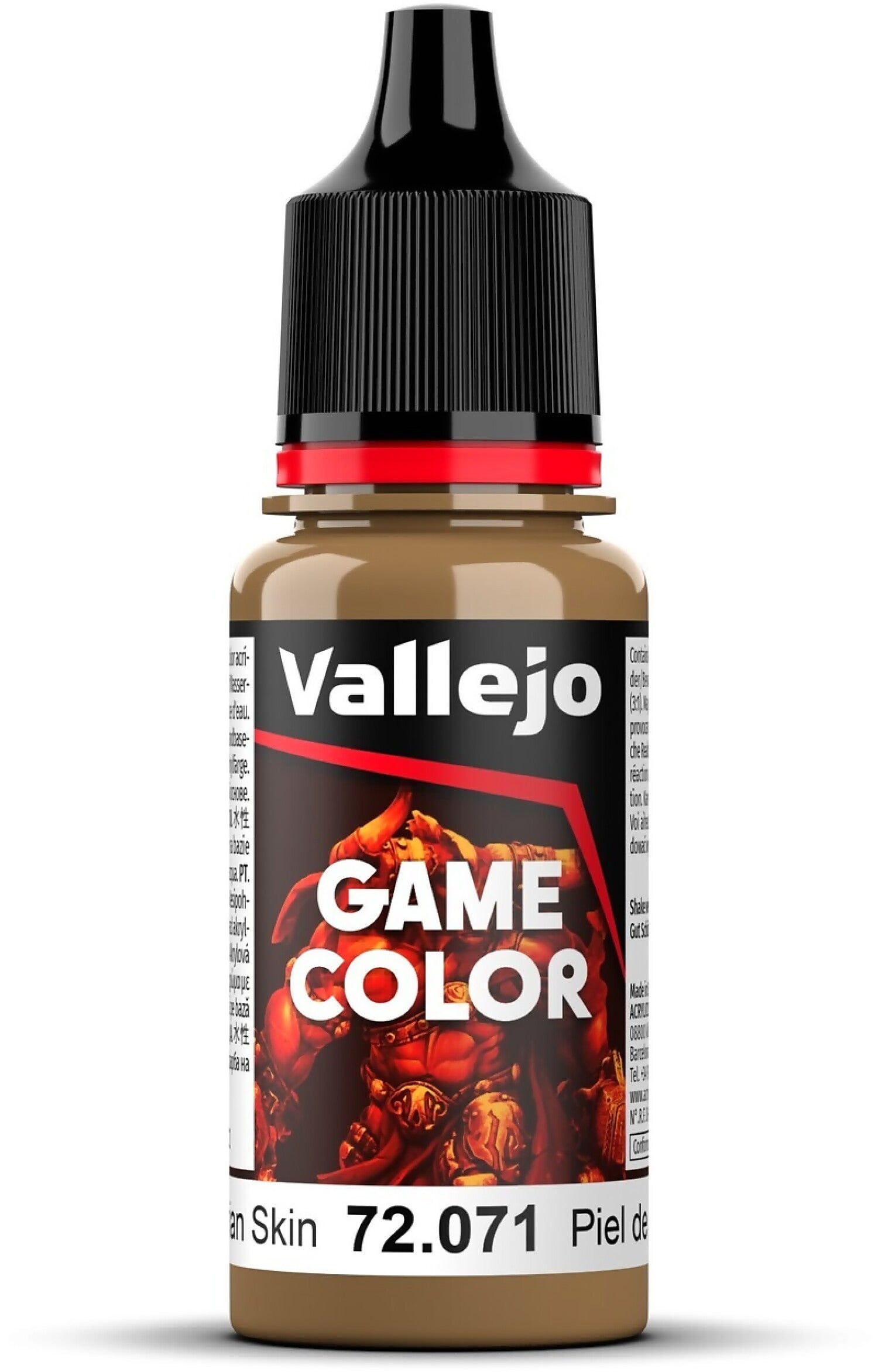 VALLEJO GAME COLOUR 72071 BARBARIAN SKIN 18ML ACRYLIC PAINT - NEW FORMULATION