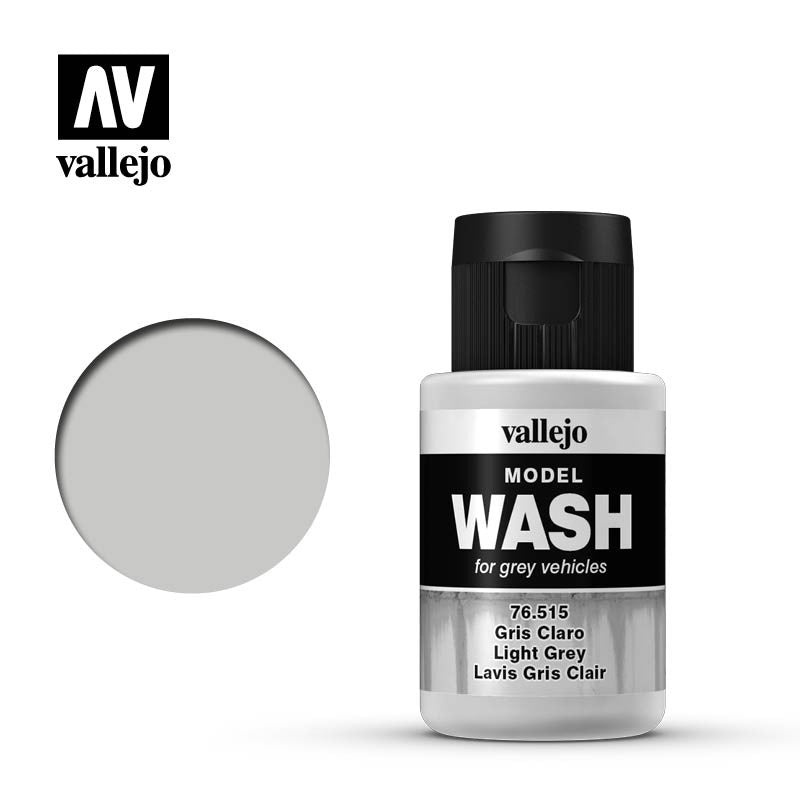 VALLEJO MODEL WASH LIGHT GREY 76515 35ML