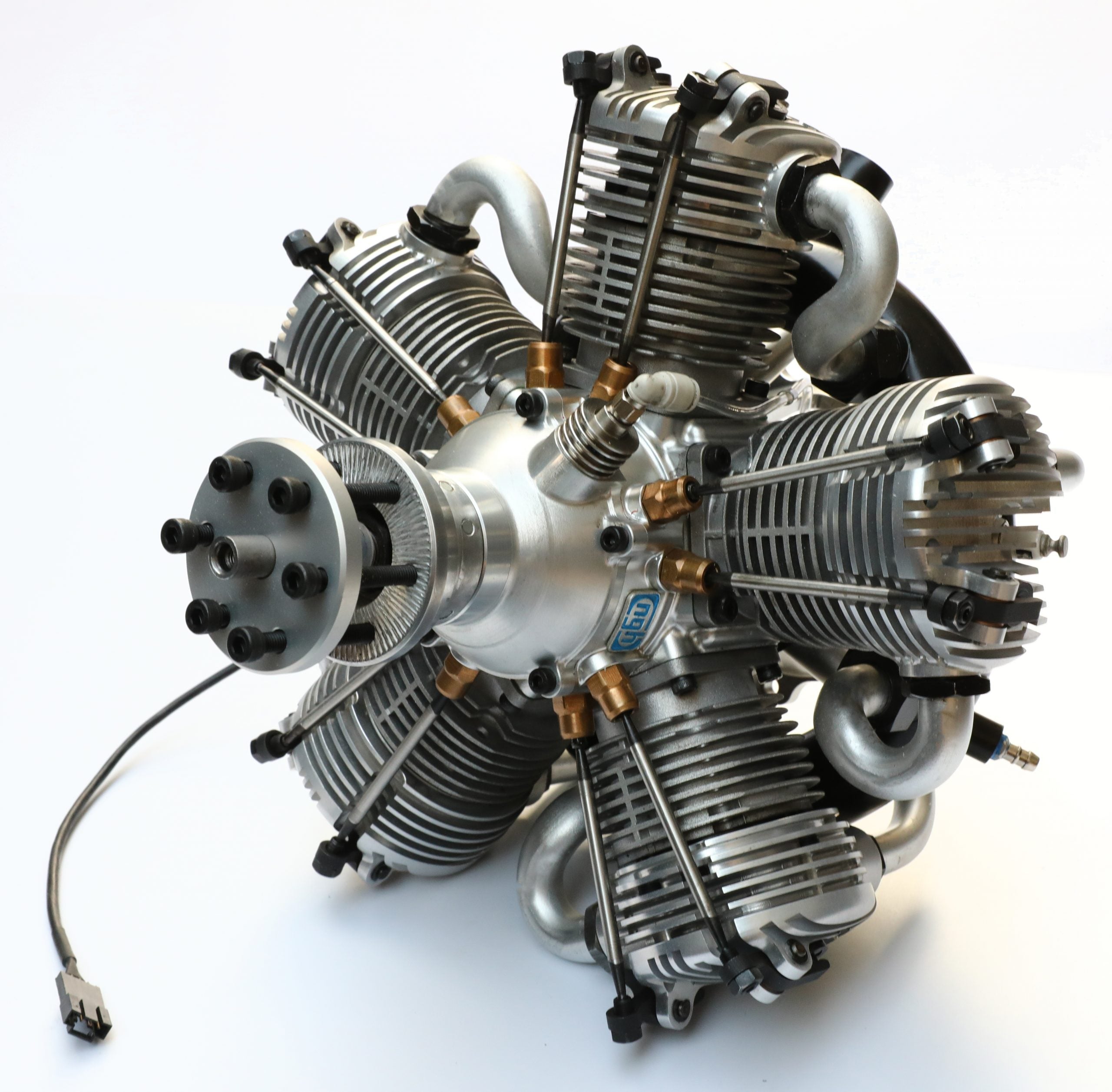 NGH - 150cc 4 Stroke 5 Cylinder Radial Gas Engine with Electronic Ignition including exhaust collector ring
