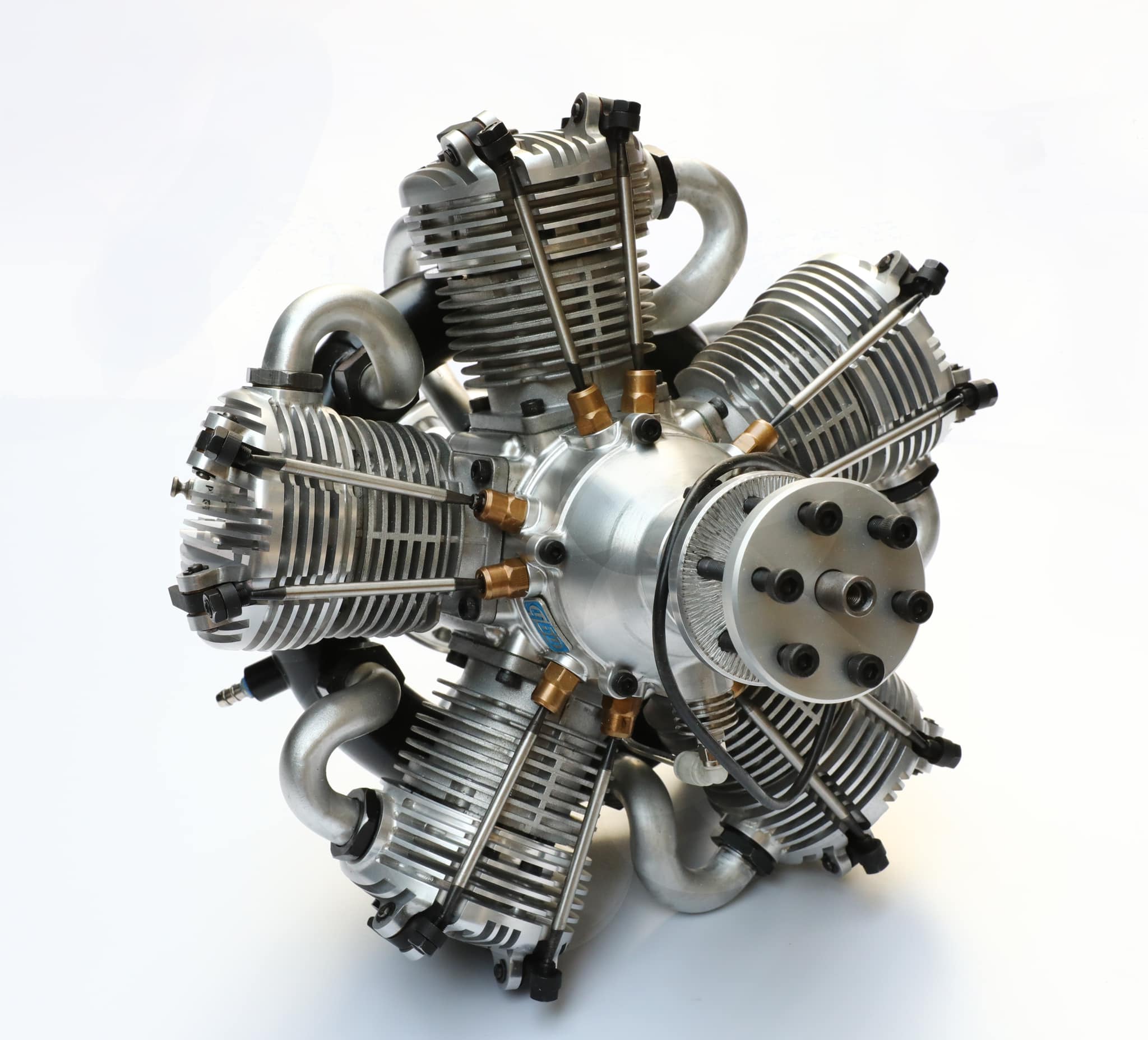NGH - 150cc 4 Stroke 5 Cylinder Radial Gas Engine with Electronic Ignition including exhaust collector ring