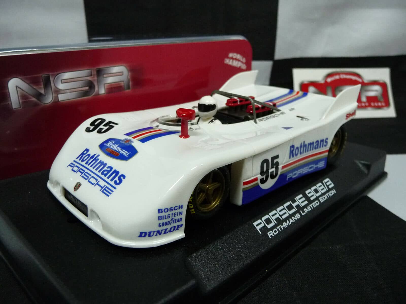 NSR - 1:32 0195SW Porsche 908/3 Rothmans Limited Ed No.95 slot car also suits scalextric/carrera