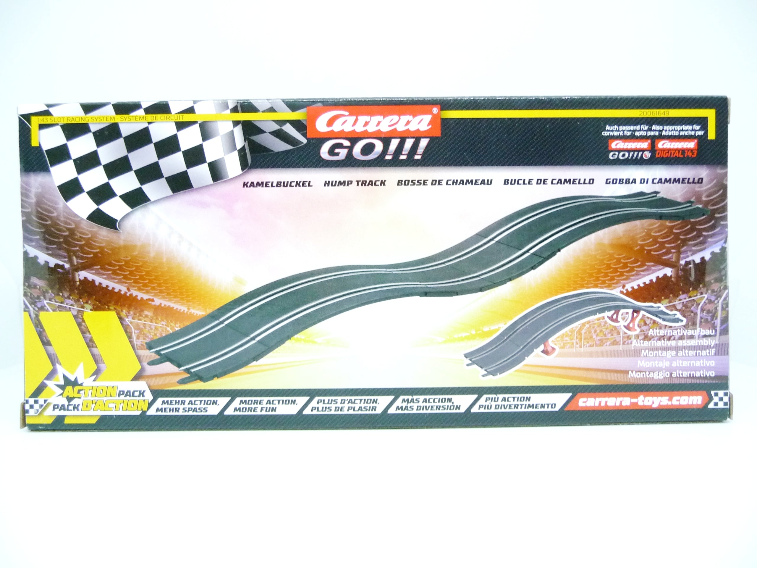 Carrera - GO!!! - 1:43 Racing Track Expansion - Bridge & Hump Set