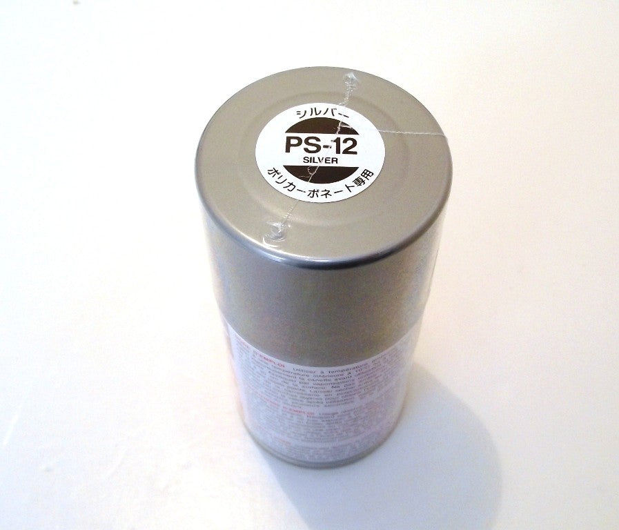 PS-12 TAMIYA POLYCARBONATE SPRAY PAINT SILVER