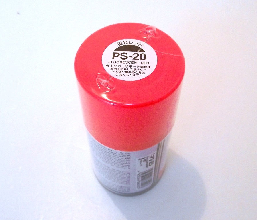 PS-20 TAMIYA POLYCARBONATE SPRAY PAINT FLOURO RED