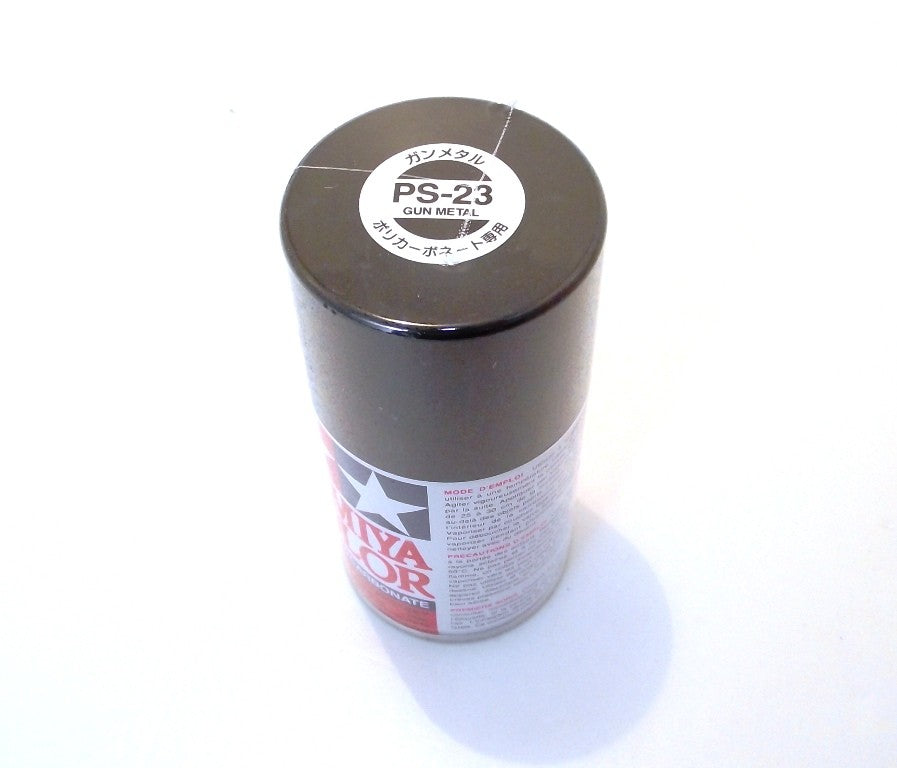 PS-23 TAMIYA POLYCARBONATE SPRAY PAINT GUN METAL