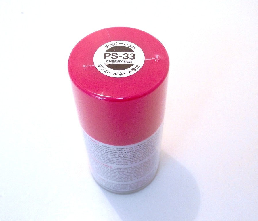 PS-33 TAMIYA POLYCARBONATE SPRAY PAINT CHERRY RED
