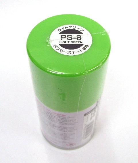 PS-8 TAMIYA POLYCARBONATE SPRAY PAINT LIGHT GREEN