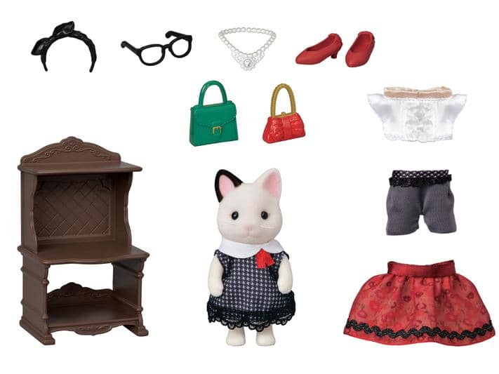 Sylvanian Families - Fashin Playset Town Girl Tuxedo Cat