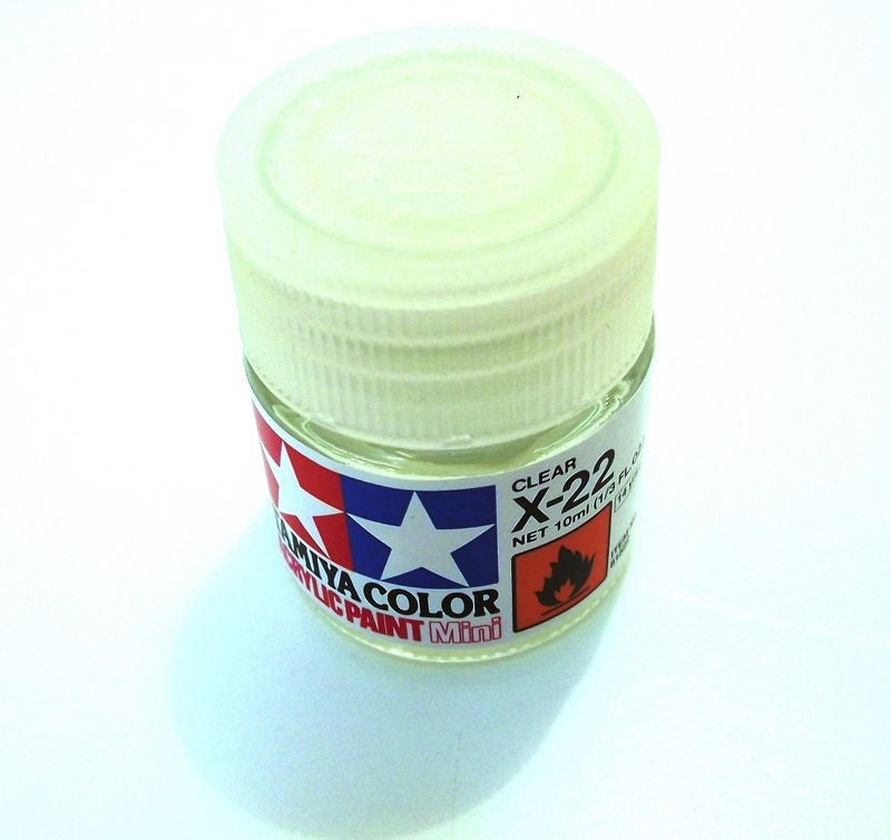 X-22 TAMIYA ACRYLIC PAINT CLEAR (GLOSS)