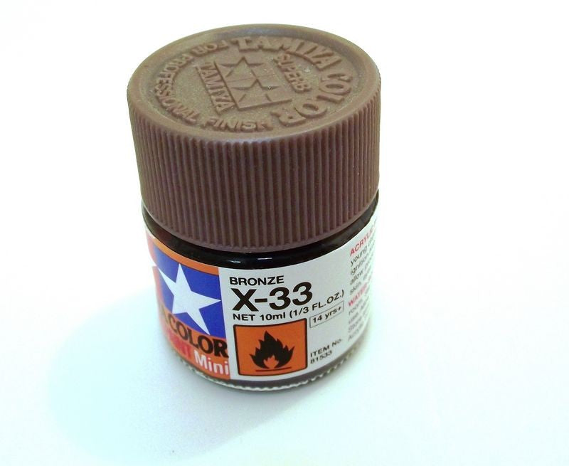 X-33 TAMIYA ACRYLIC PAINT BRONZE (GLOSS)