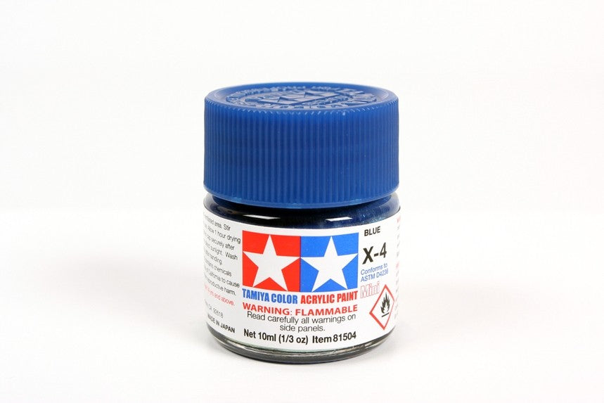 X-4 TAMIYA ACRYLIC PAINT BLUE (GLOSS)