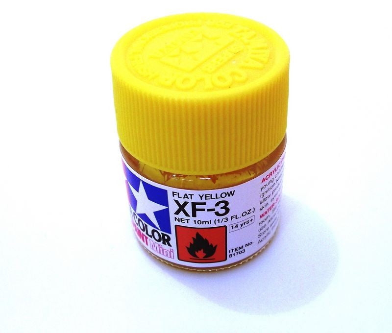 XF-3 TAMIYA ACRYLIC PAINT FLAT YELLOW