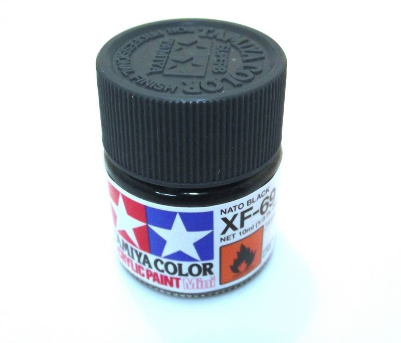 XF-69 TAMIYA ACRYLIC PAINT FLAT NATO BLACK