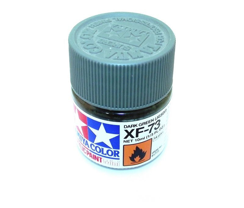 XF-73 TAMIYA ACRYLIC PAINT FLAT DARK GREEN/JGSDF