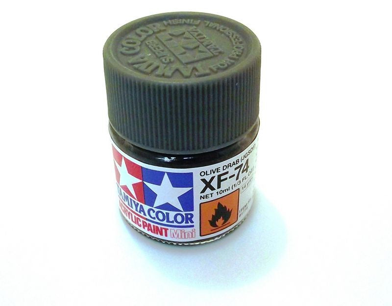 XF-74 TAMIYA ACRYLIC PAINT FLAT OLIVE DRAB