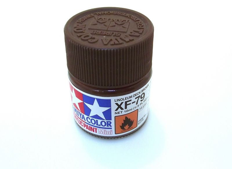 XF-79 TAMIYA ACRYLIC PAINT FLAT LINO D.BRWN