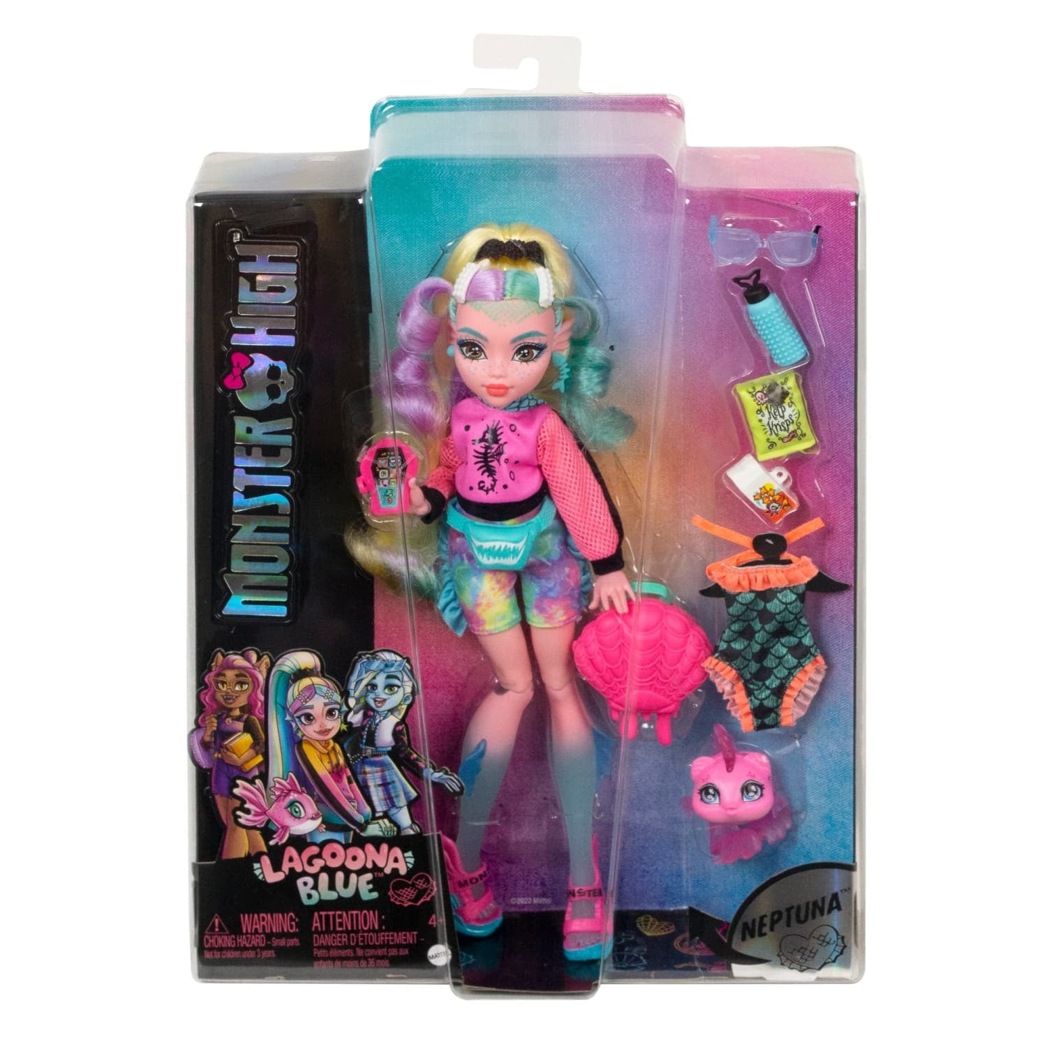 Monster High - Lagoona Blue Doll With Pet And Accessories