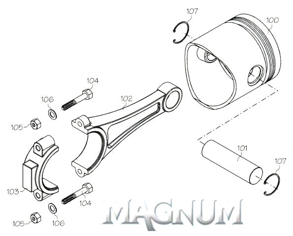 12124G (MAGNUM ENGINES PART) CARB RETAINING BOLT GPA40-53