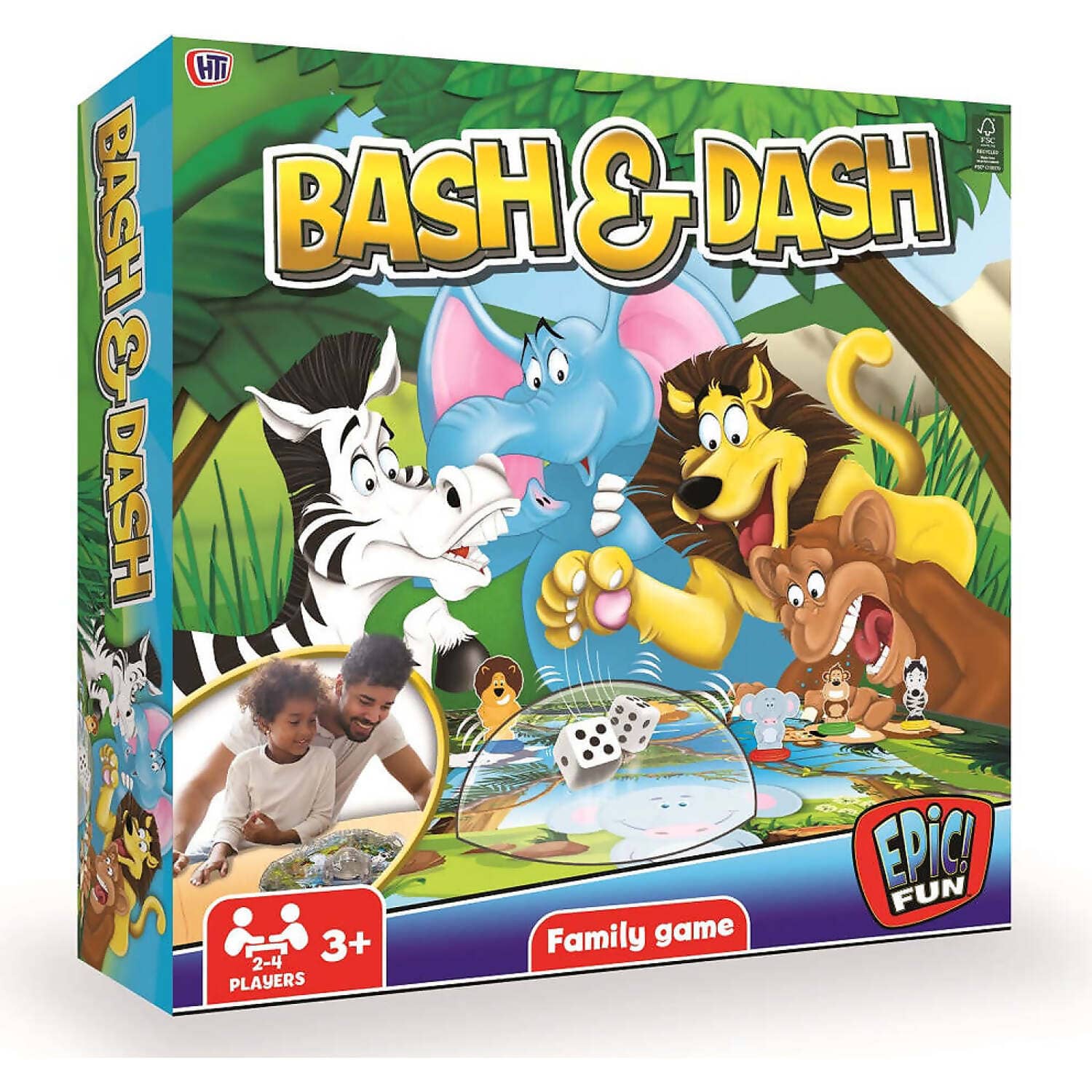 Hti - Toys - Bash And Dash Family Game Epic Fun!