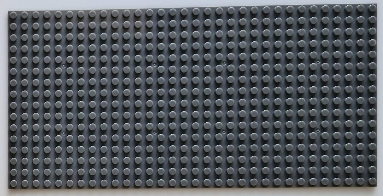 BASEPLATE Double Sided 16x32 Studs Dark Grey Generic Brand