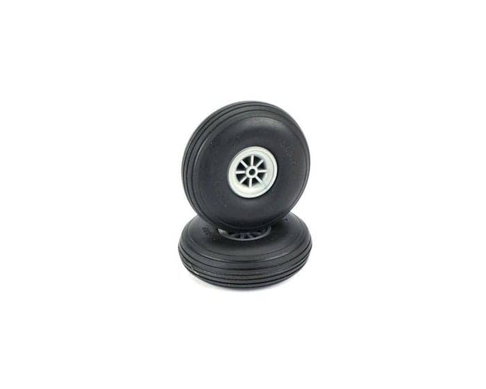 DUBRO - 300T 3in DIA TREADED WHEELS (1 PAIR PER SHEET) DB300T