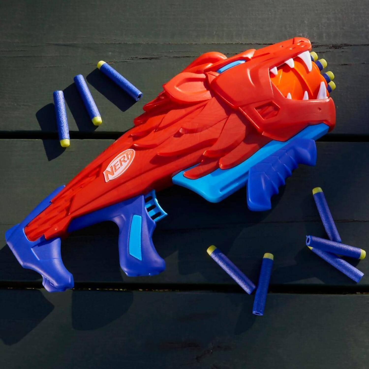 Nerf - Junior Wild Lionfury Easy Play Dart Blaster With 16 Nerf Elite Darts - Hasbro