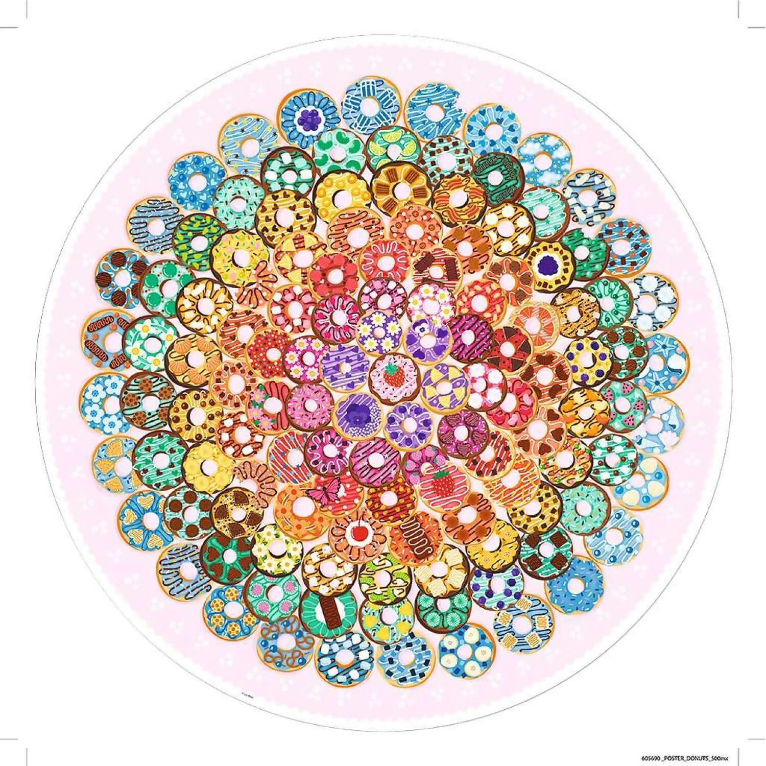 Ravensburger - Circle Of Colors: Donuts Jigsaw Puzzle 500 Pieces