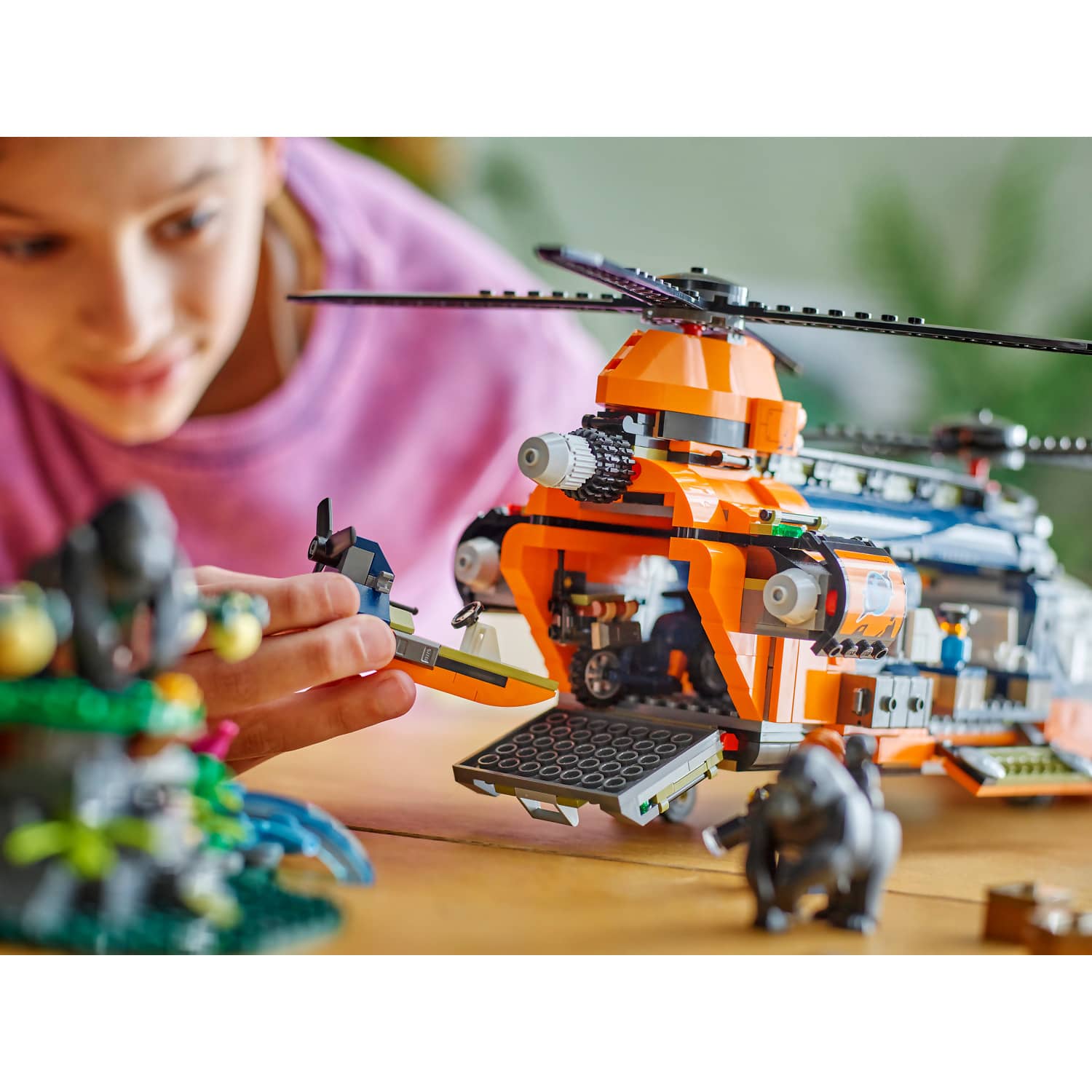 LEGO® 60437 Jungle Explorer Helicopter at Base Camp - City