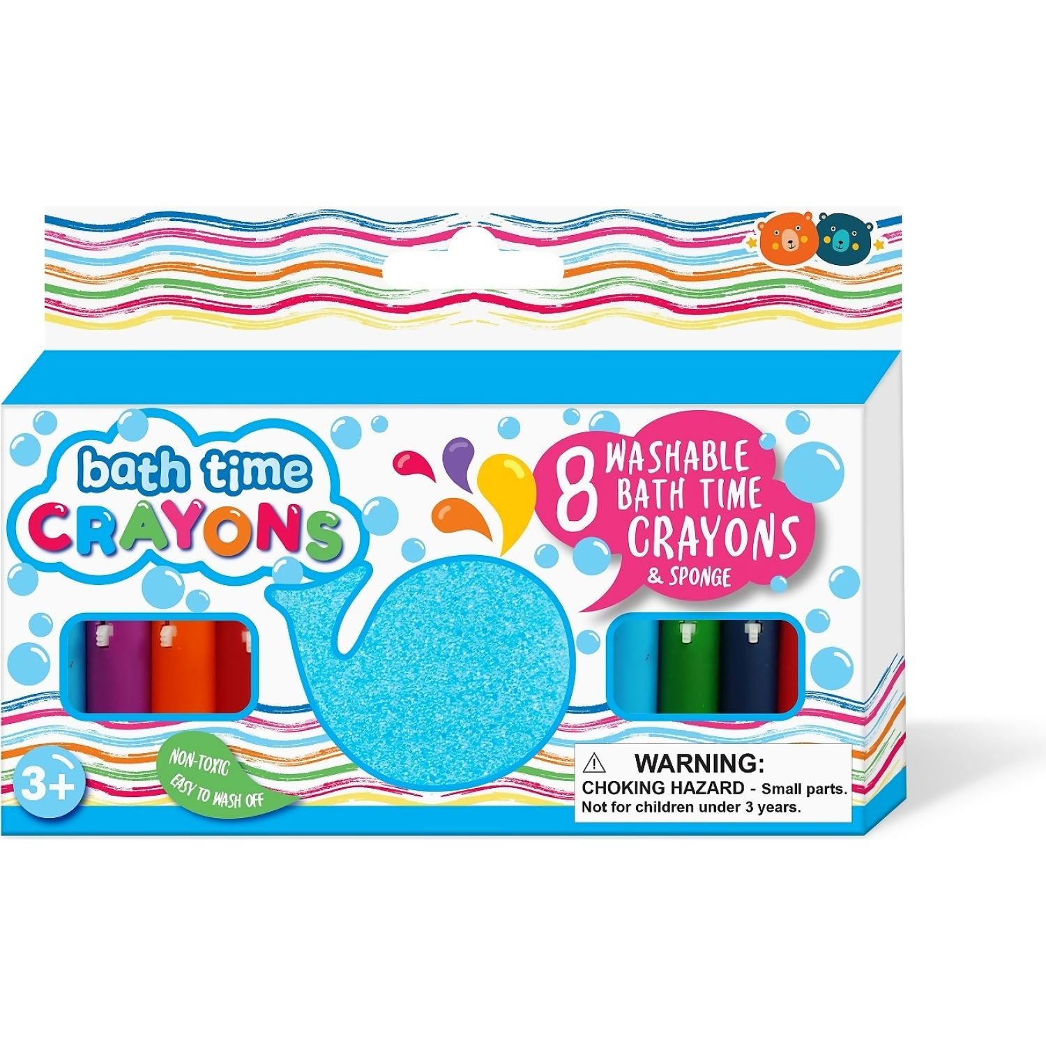 Buddy & Barney - Bath Time Crayons & Sponge