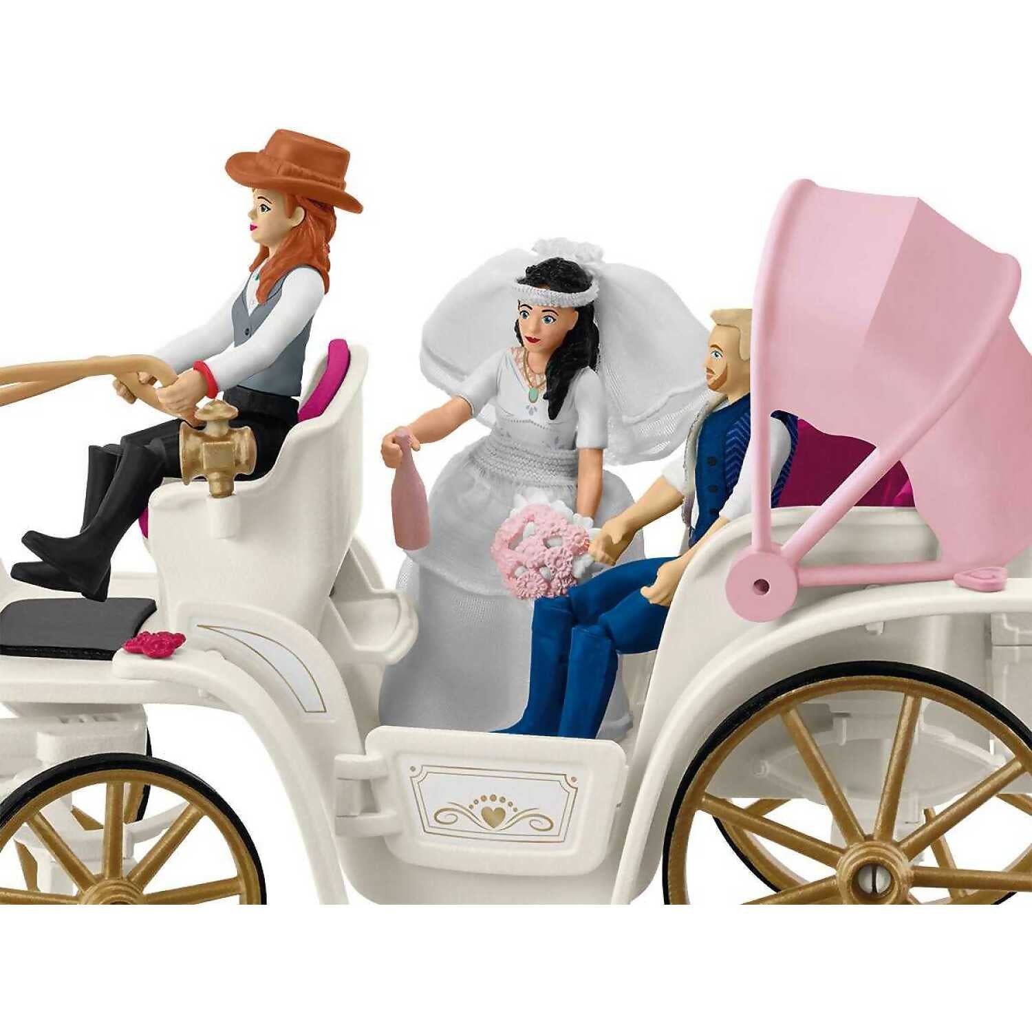 Schleich – Horse Club Wedding Carriage Playset with Bride, Groom & Lipizzaner Horse