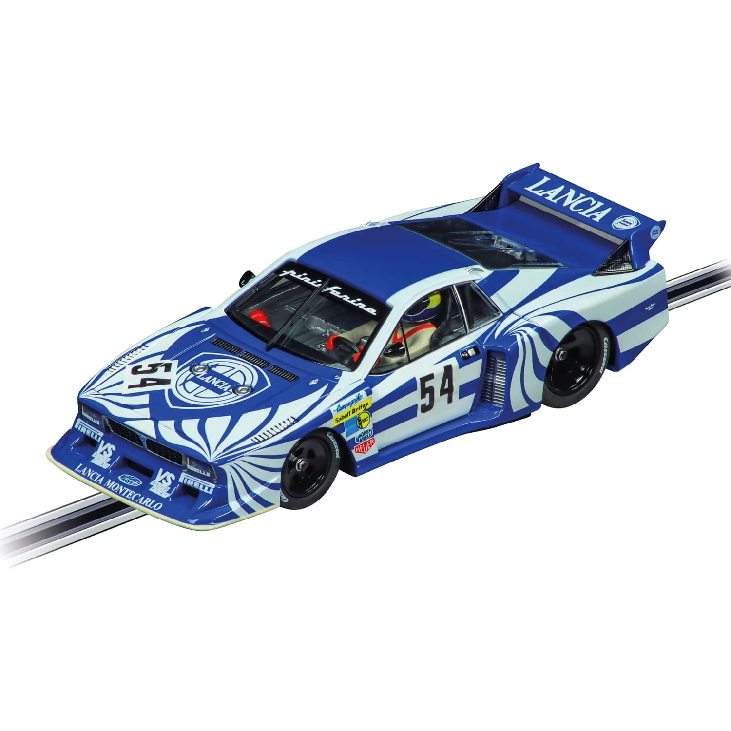 Carrera - Evolution 1:32 - Lancia Beta Montecarlo Turbo No.54 6h Silverstone 1981 - Slot Car Also Suits Scalextric