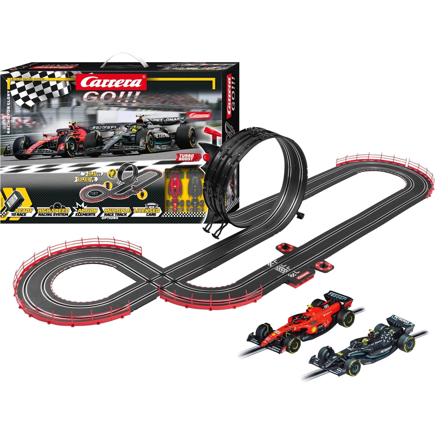 Carrera - GO 1:43 - Racing for Glory 5.3m Set - Slot Car Track Set