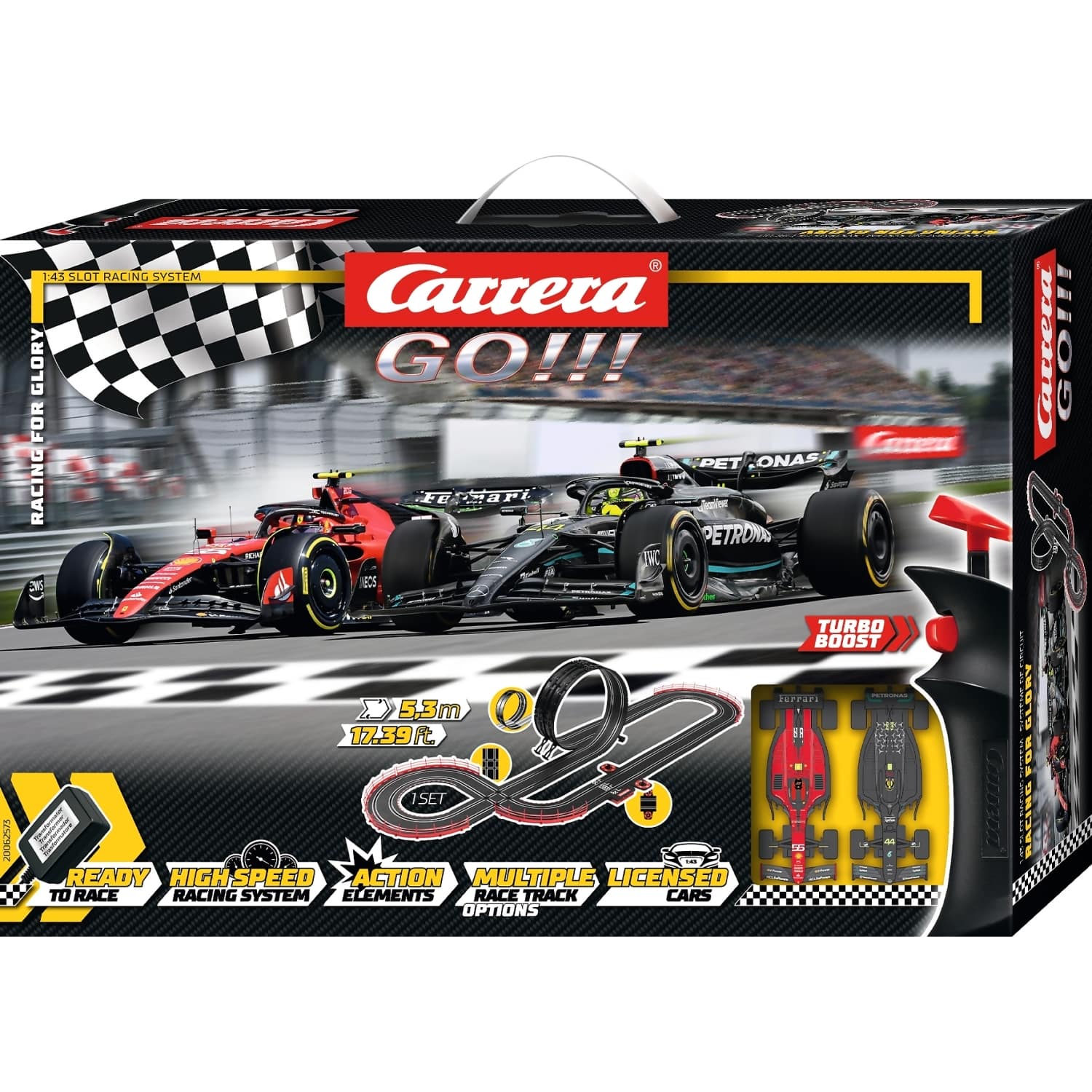 Carrera - GO 1:43 - Racing for Glory 5.3m Set - Slot Car Track Set