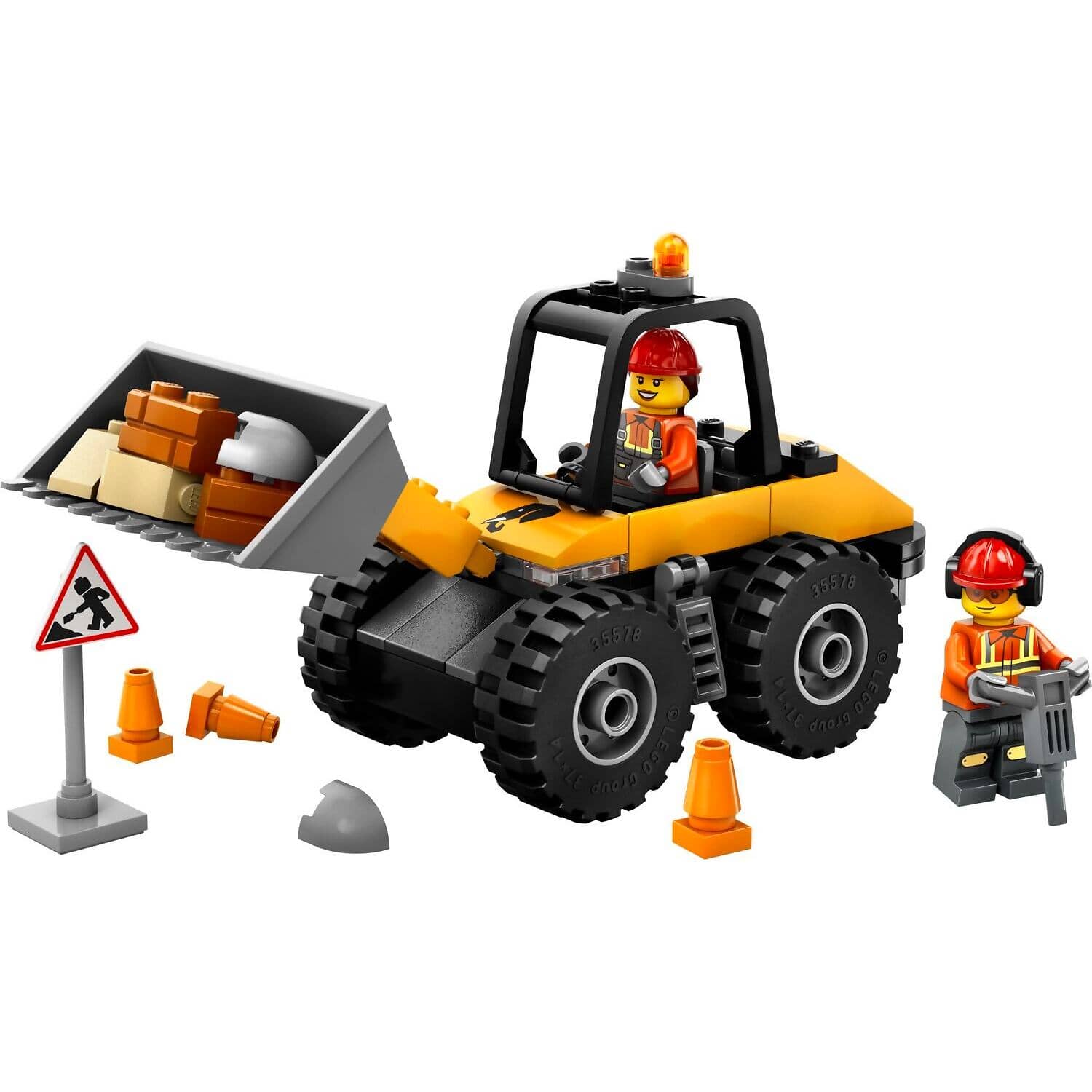 LEGO® 60450 Yellow Construction Wheel Loader - City 4+