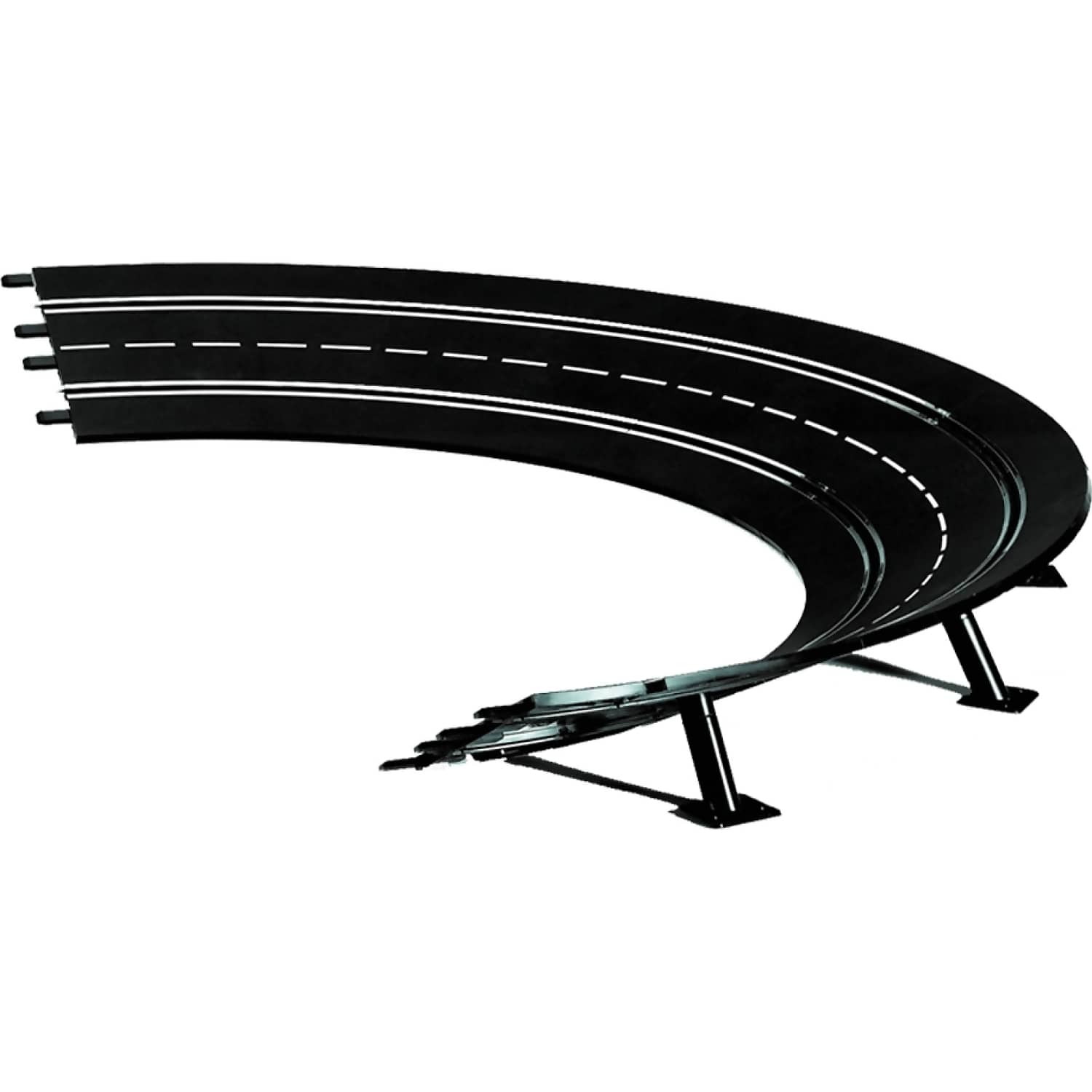 Carrera - Digital 1:32 Accessories - High Banked Curve 30 6 x Track Pieces & 6 x Supports - Slot Car Track Accessories Also Suits 1:24 and Evolution