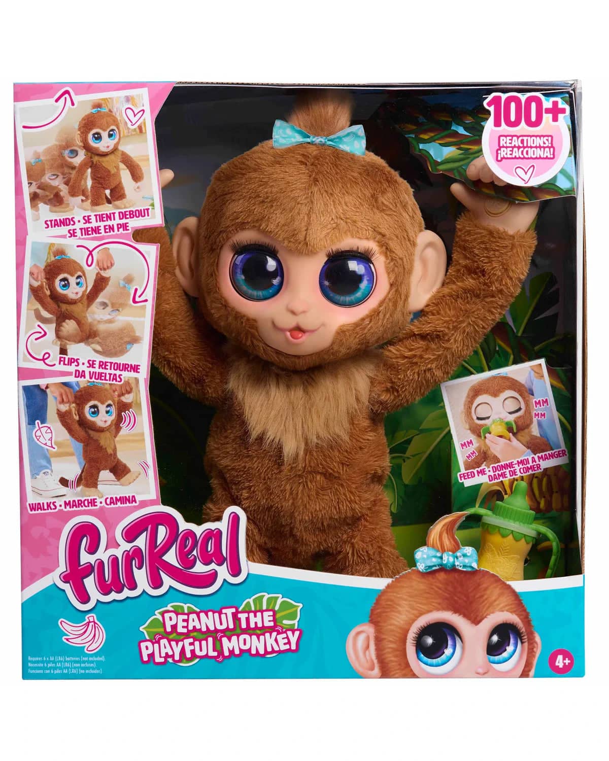 FurReal  - Peanut The Playful Monkey 15-inch Plush