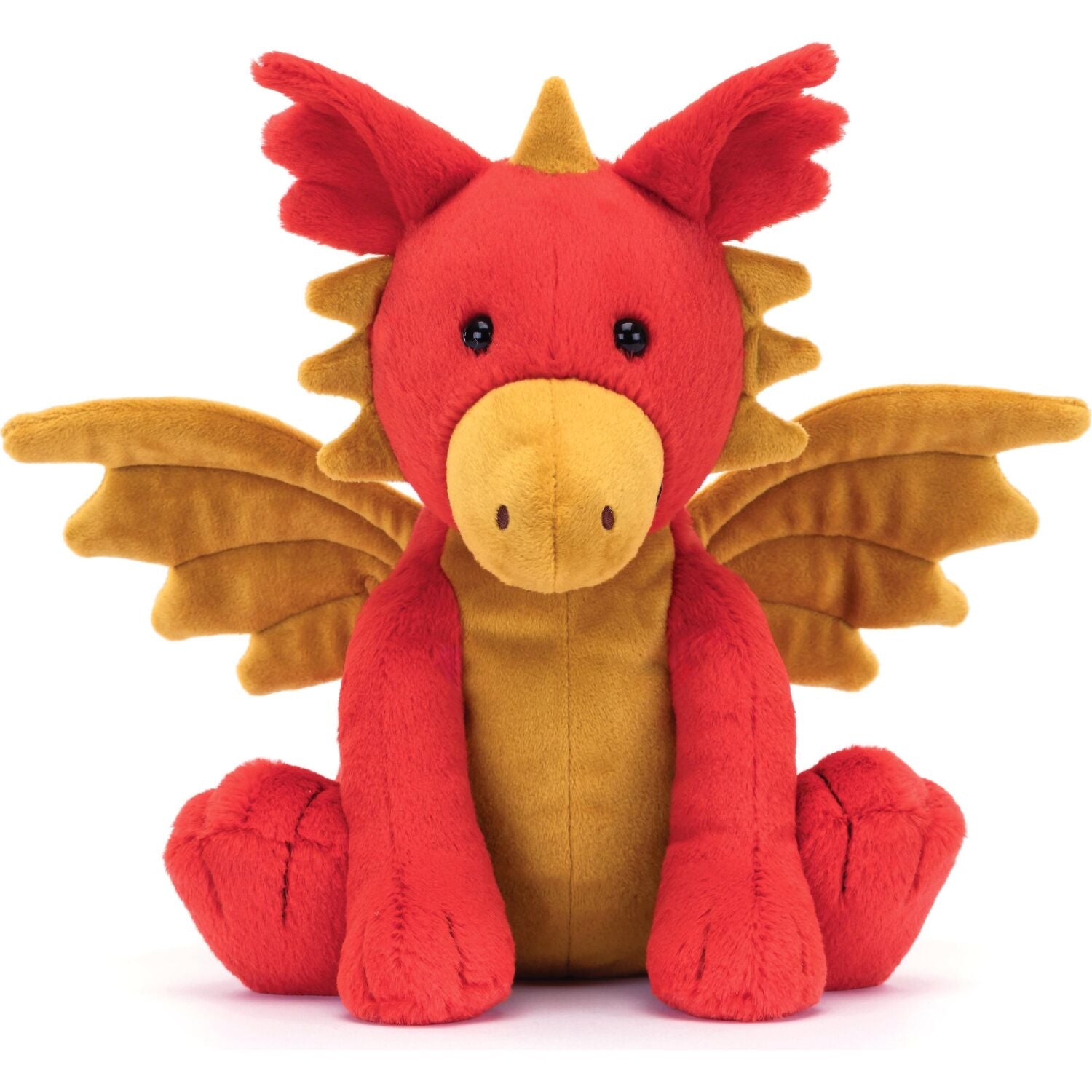 Jellycat - Darvin Dragon Red & Gold 24x20x12cm Plush
