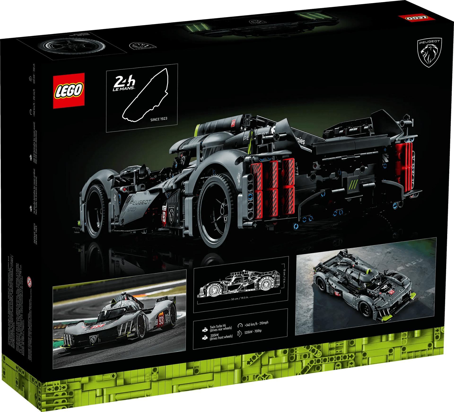 LEGO® 42156 PEUGEOT 9X8 24H Le Mans Hybrid Hypercar - Technic