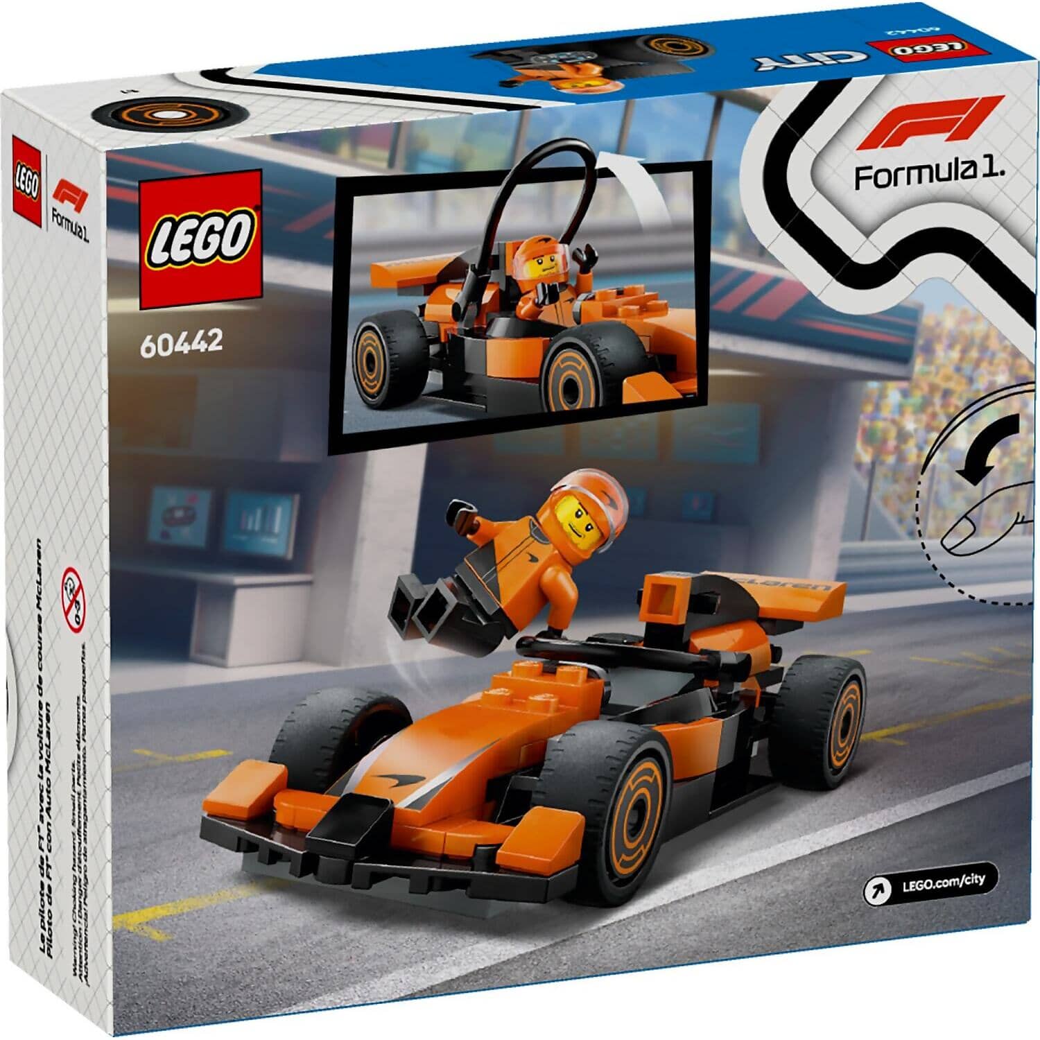 LEGO® 60442 F1 Driver with McLaren Race Car - City