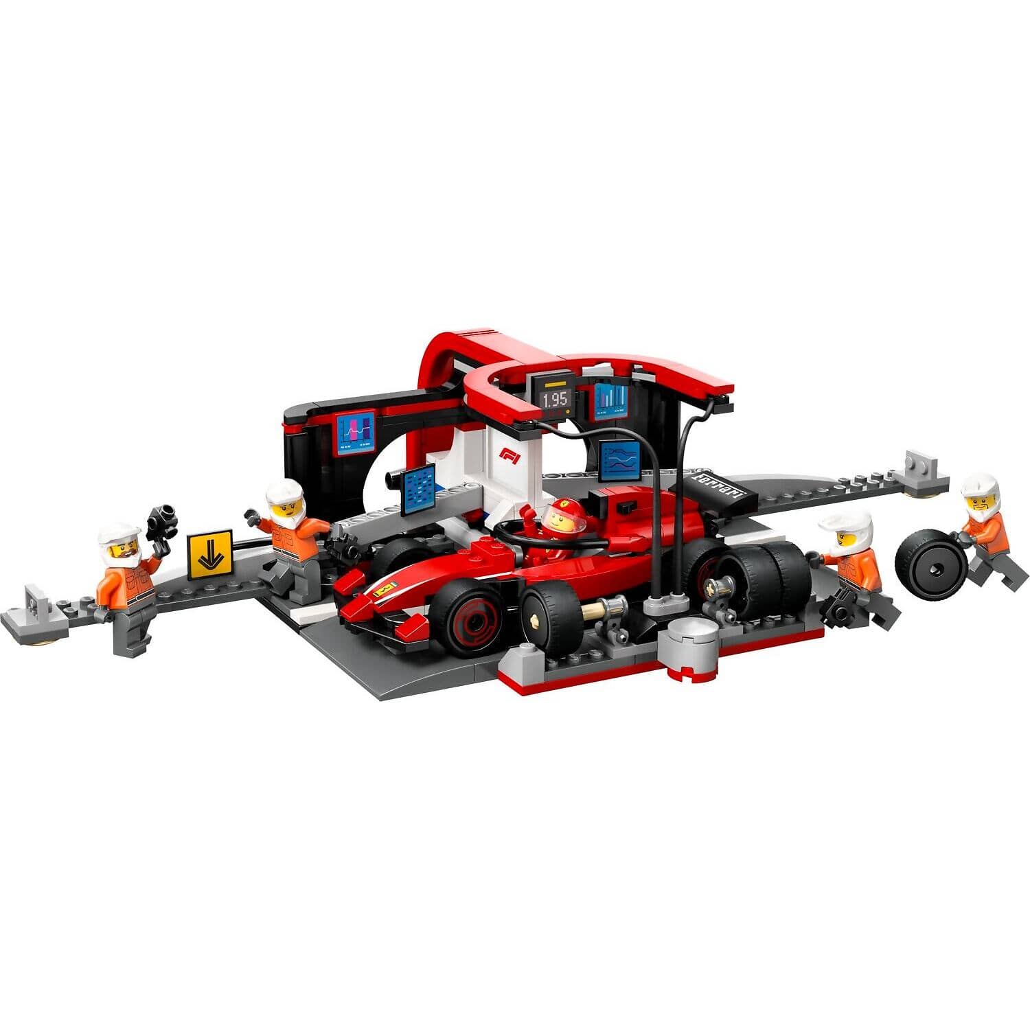 LEGO® 60443 F1 Pit Stop & Pit Crew with Ferrari Car - City