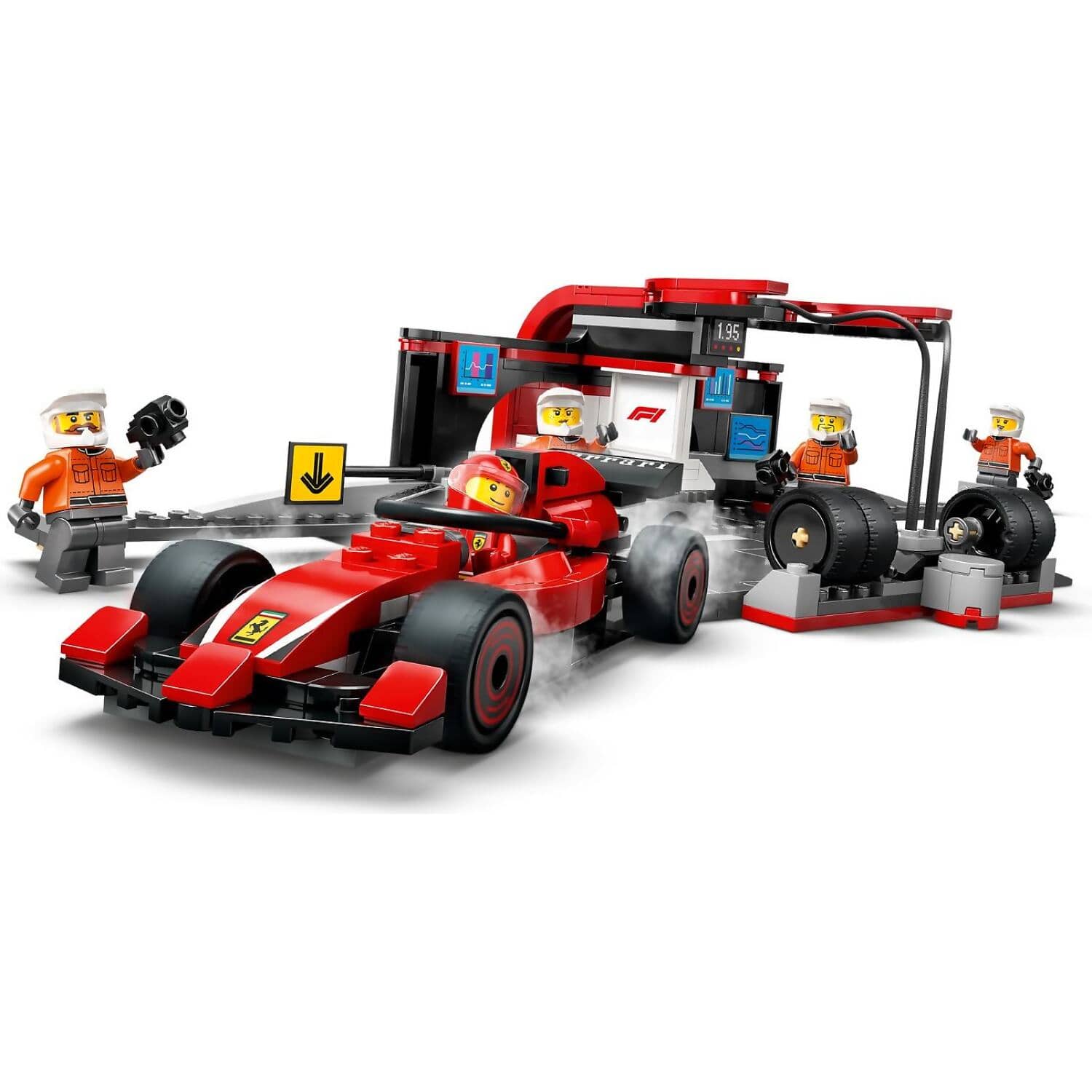 LEGO® 60443 F1 Pit Stop & Pit Crew with Ferrari Car - City