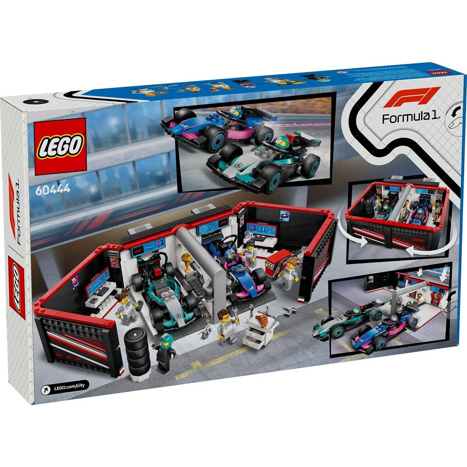 LEGO® 60444 F1 Garage & Mercedes-AMG & Alpine Cars - City