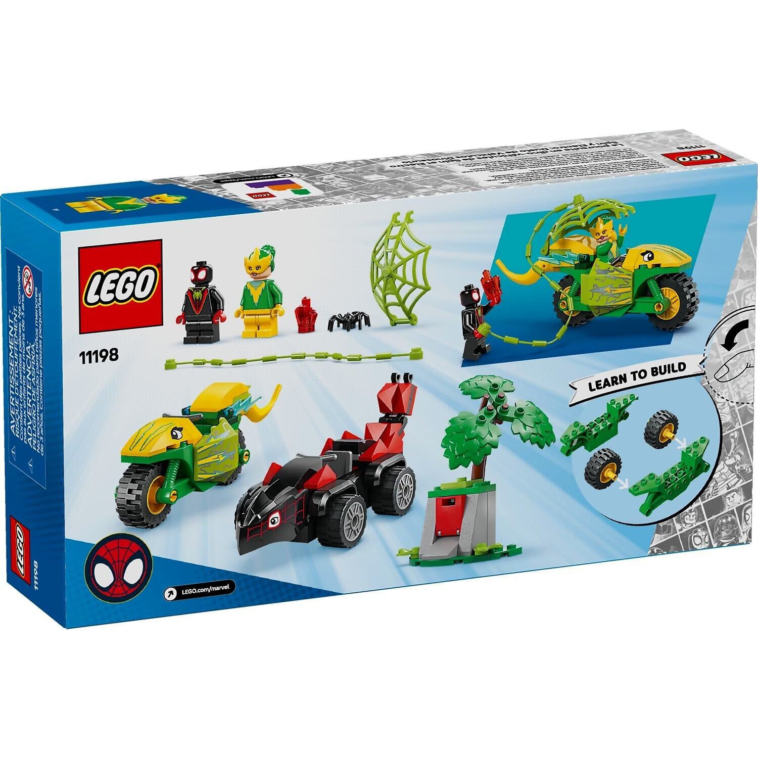 LEGO® 11198 Spin and Electro Dinosaur Vehicle Chase - Spidey Marvel Super Heroes 4+