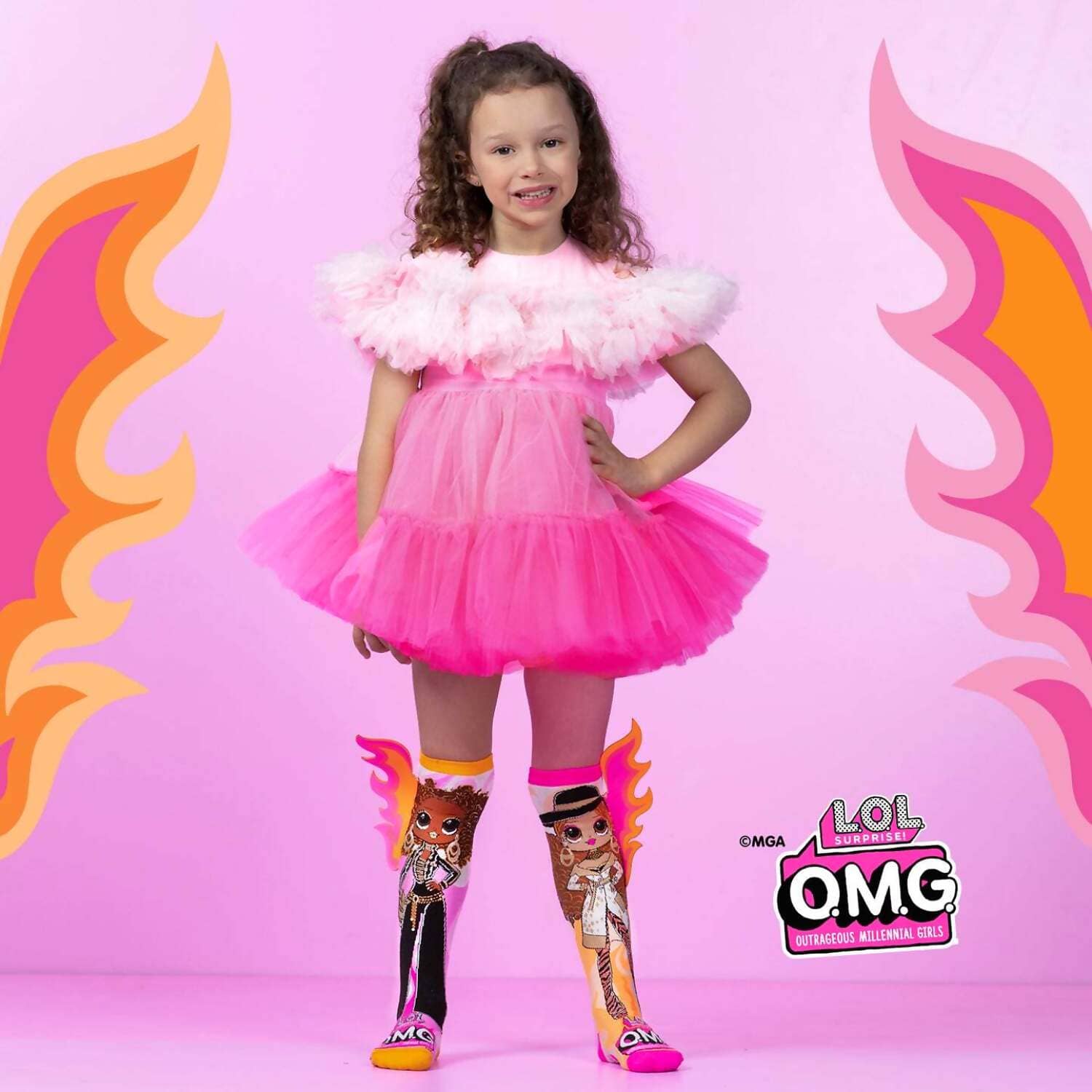 Madmia - L.O.L Surprise Omg Bee The Queen Socks Kids & Adults Age 6y+