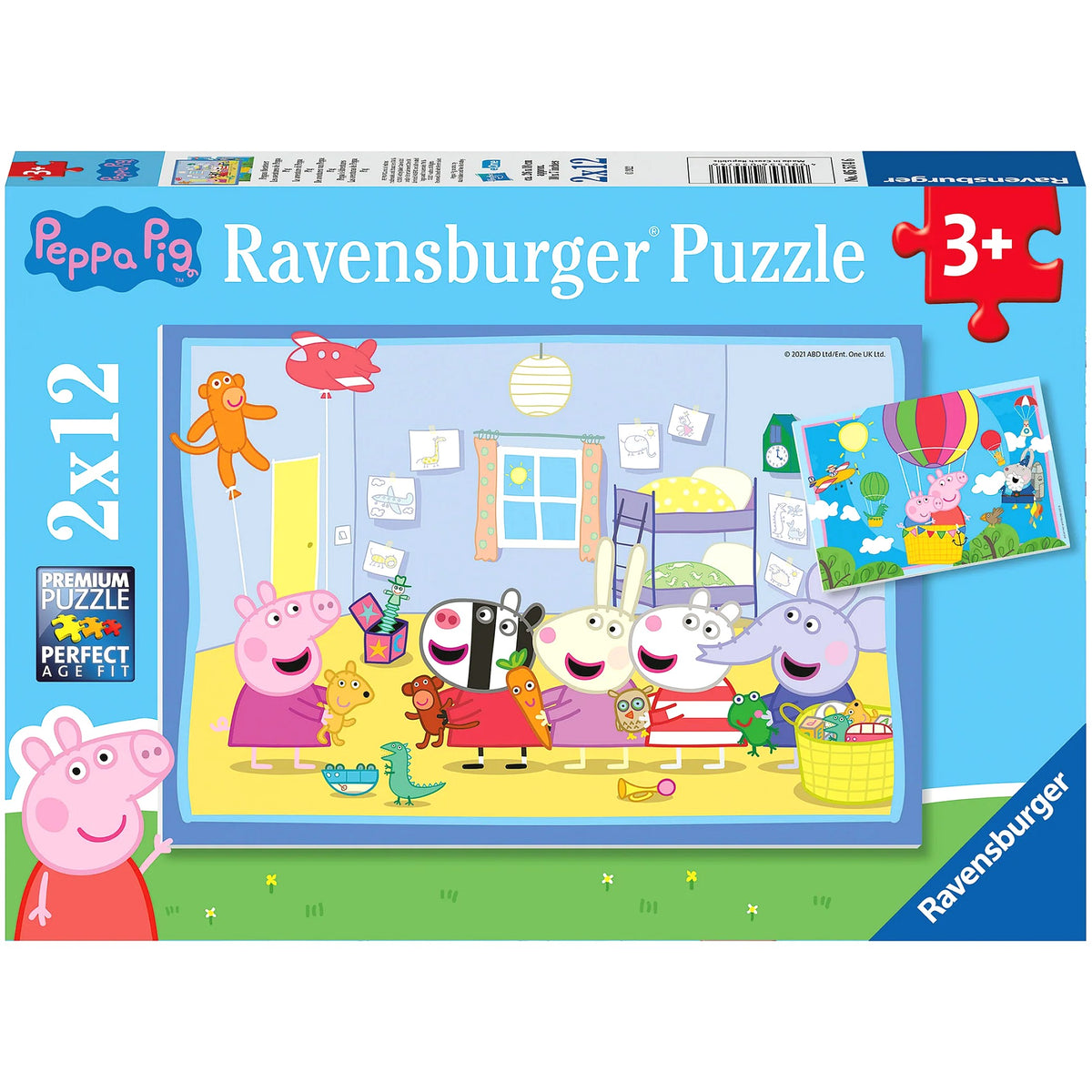Ravensburger - Peppa Pig Peppa's Adventures Jigsaw Puzzle 2 x 12 Pieces