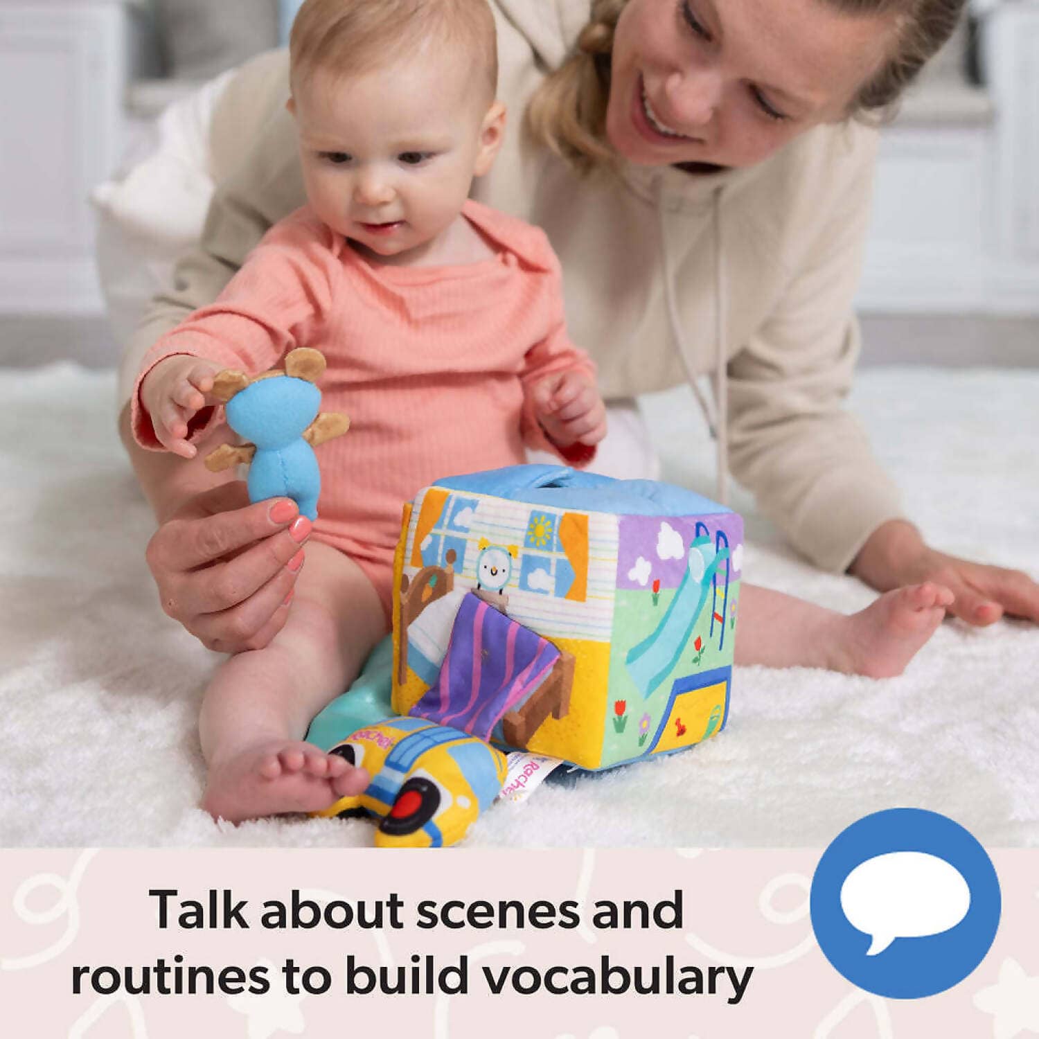 Ms. Rachel - Surprise Learning Box Soft Learning Cube - Spin Master