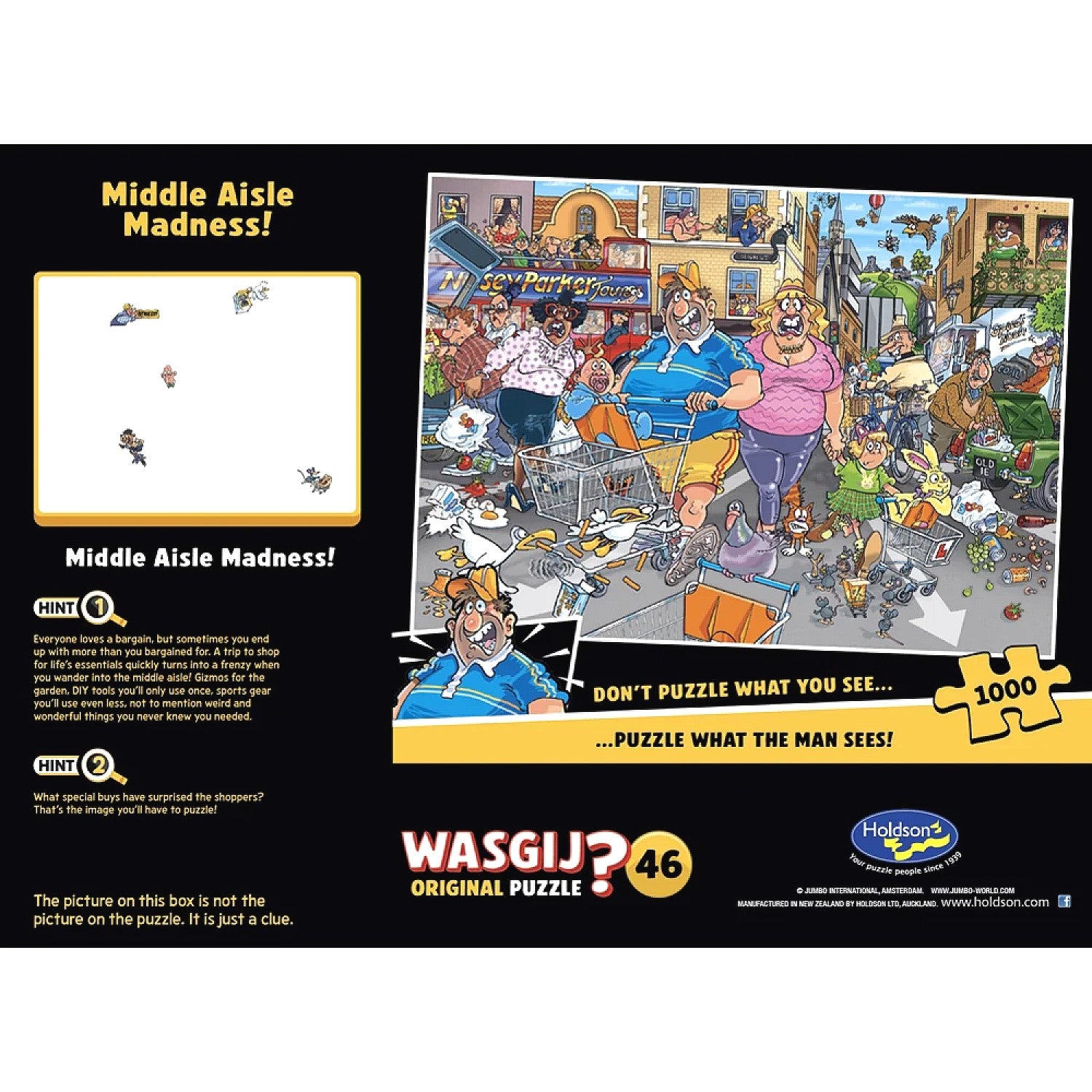 WASGIJ? - Original 46 Middle Aisle Madness! Holdson Jigsaw Puzzle 1000 Pieces