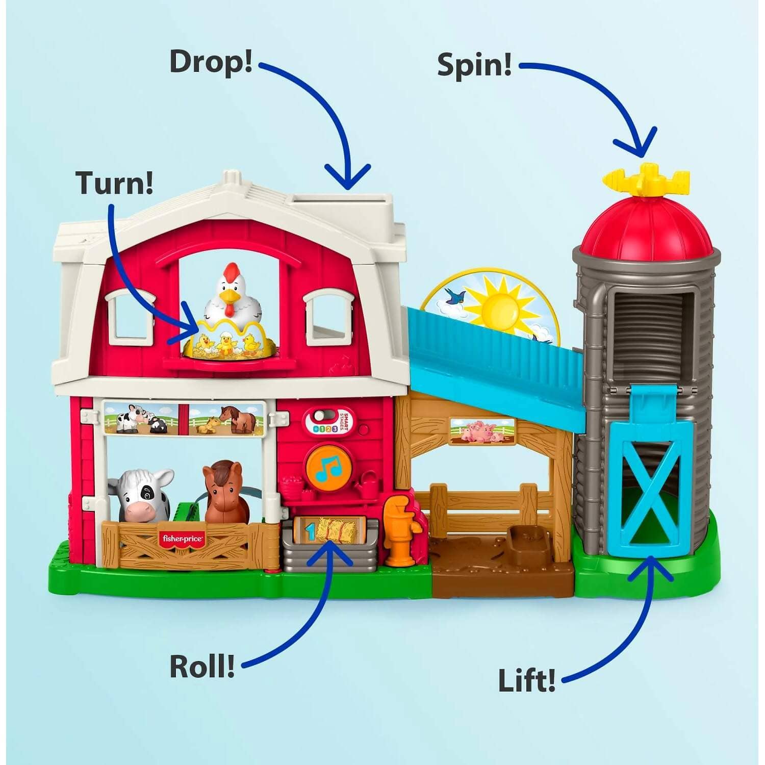 Fisher-Price - Little People Caring Fun Animal Farm Playset - Mattel