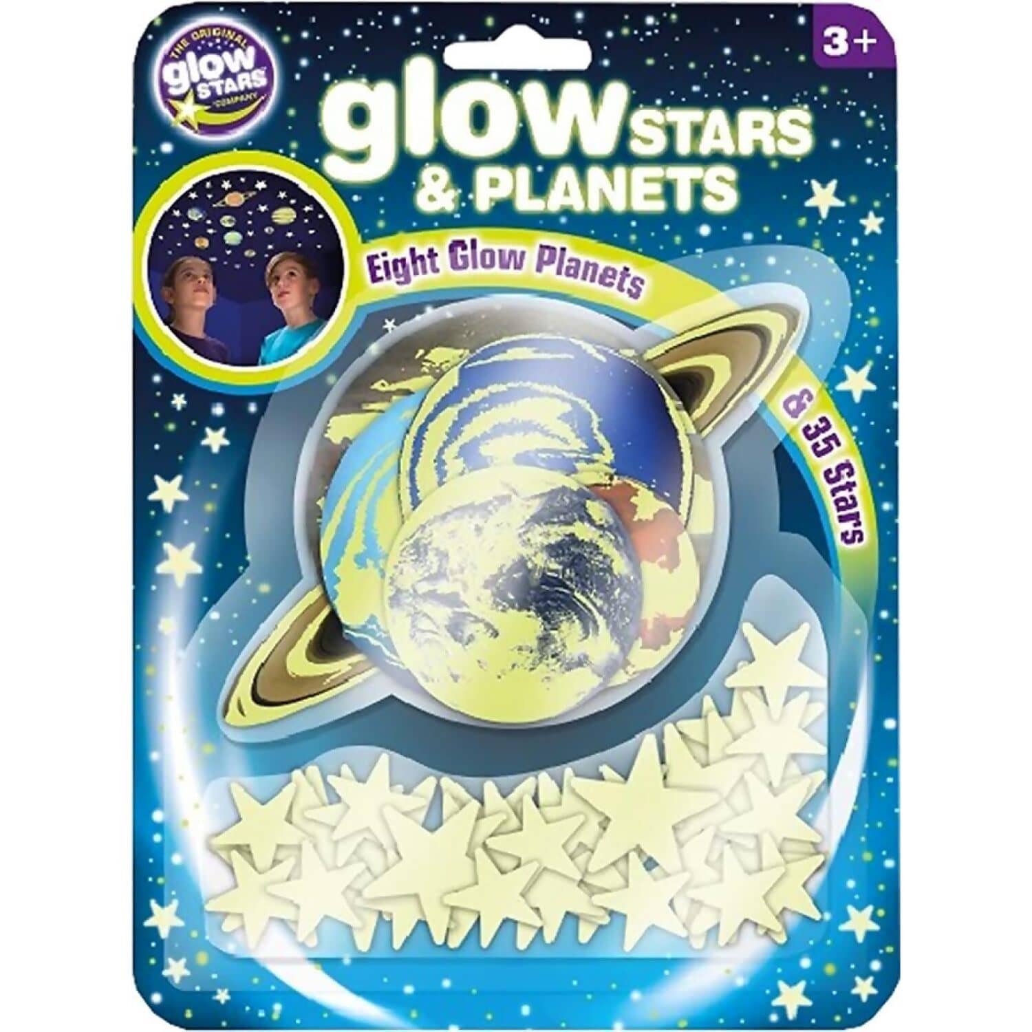 Brainstorm Toys - The Original Glowstars Company Glow in The Dark - Stars & Planets
