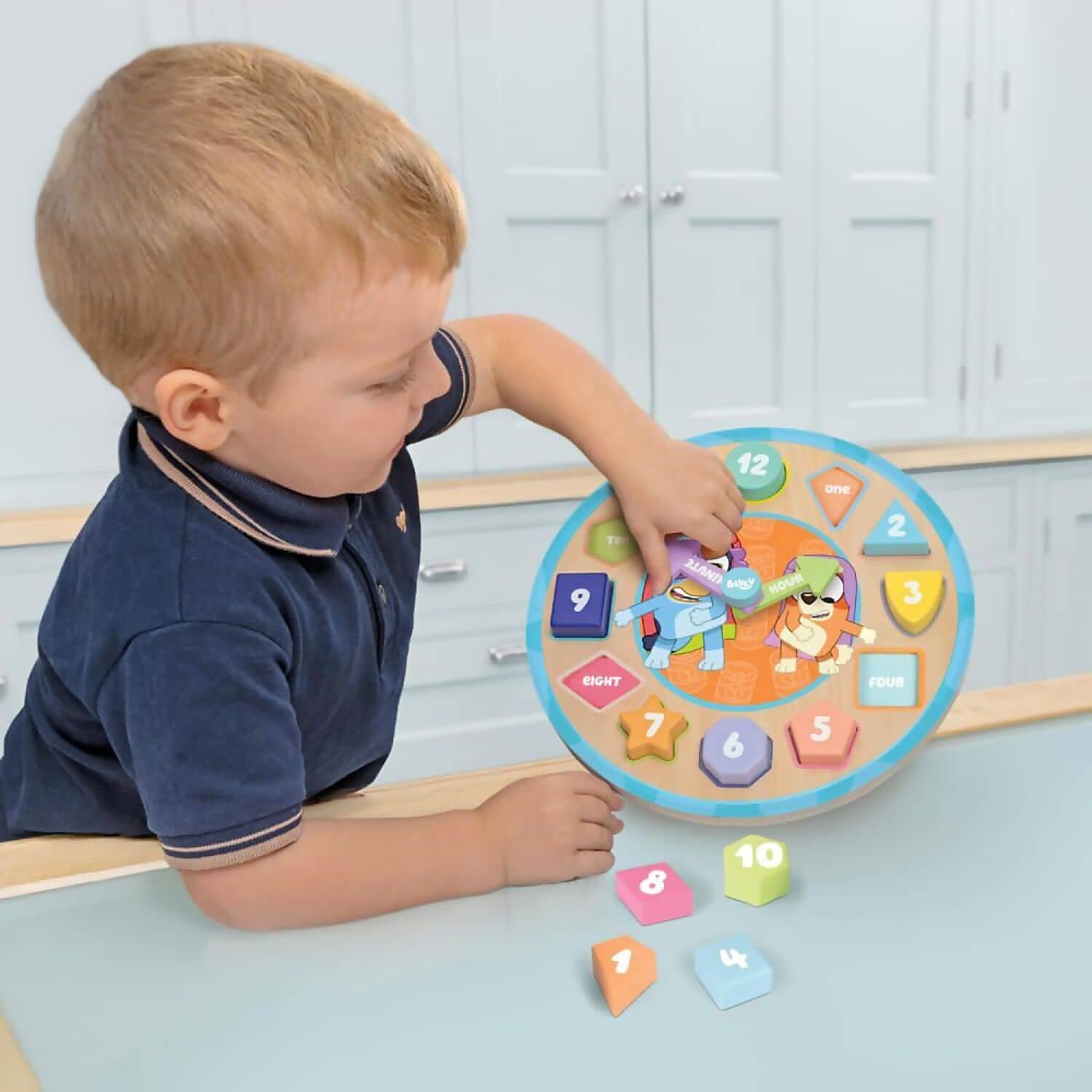 Bluey - Wooden Puzzle Clock